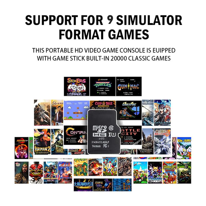 20000+ Games,2025 Newest Home Game Console Wireless Double Handle PSP Arcade Double TV Game Console Plug and Play Video Game Stick, HDMI Output TV