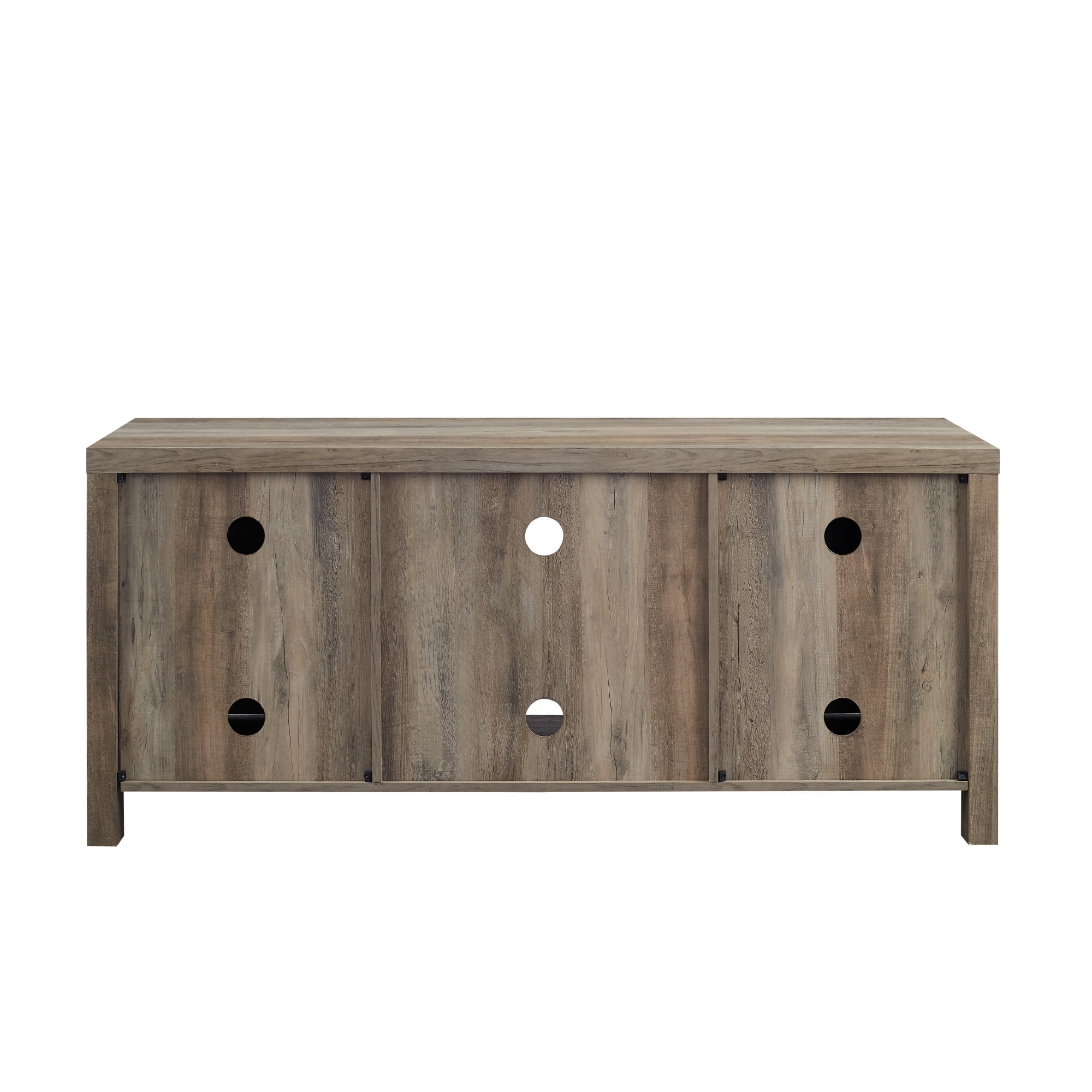 Walker Edison Modern Farmhouse Barn Door TV Stand for TVs up to 65, Grey Wash