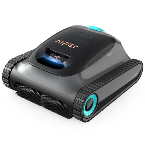 (2024 New) AIPER Scuba S1 Cordless Robotic Pool Cleaner, Pool Vacuum for Inground Pools, Wall and Waterline Cleaning, WavePath 2.0 Smart Navigation