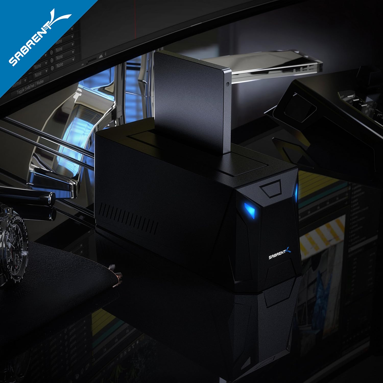 SABRENT USB 3.0 to SATA I/II/III Dual Bay External Hard Drive Docking Station for 2.5 or 3.5in HDD