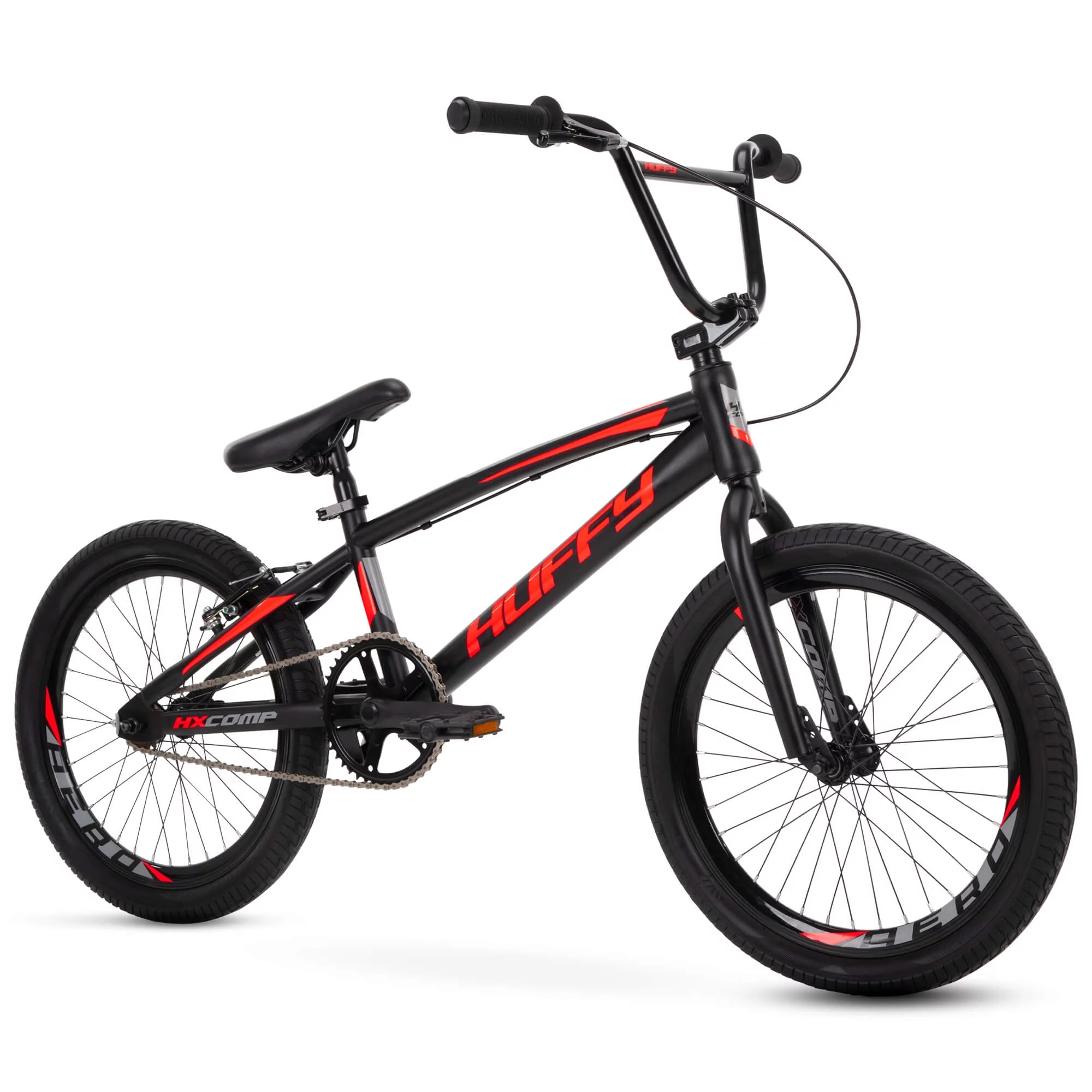 Huffy 20 BMX Race HX-Comp Boys' Bikes , Boys and Girls Ages 5 Years,  Black / Neon Red