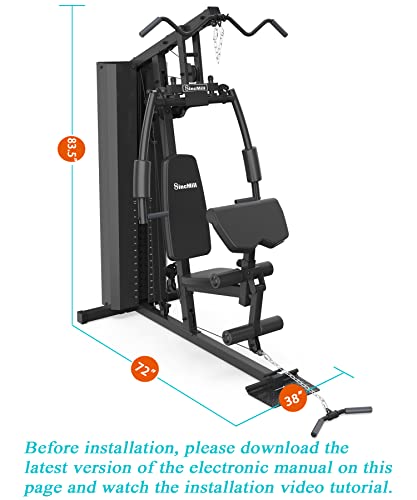SincMill Home Gym Multifunctional Full Body Workout Equipment for Home Exercise Fitness