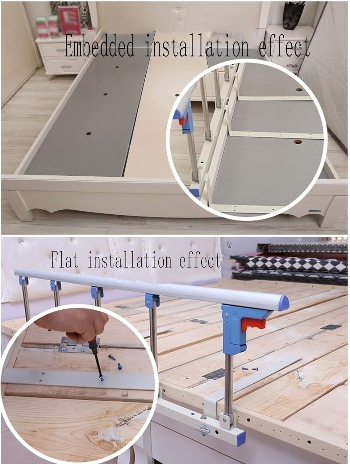BETTKEN Safety Side Guard for Elderly Assist Handle Railing Side Rail for Adults Kids Handicap Safety Assistance Devices Medical Bed Safety &