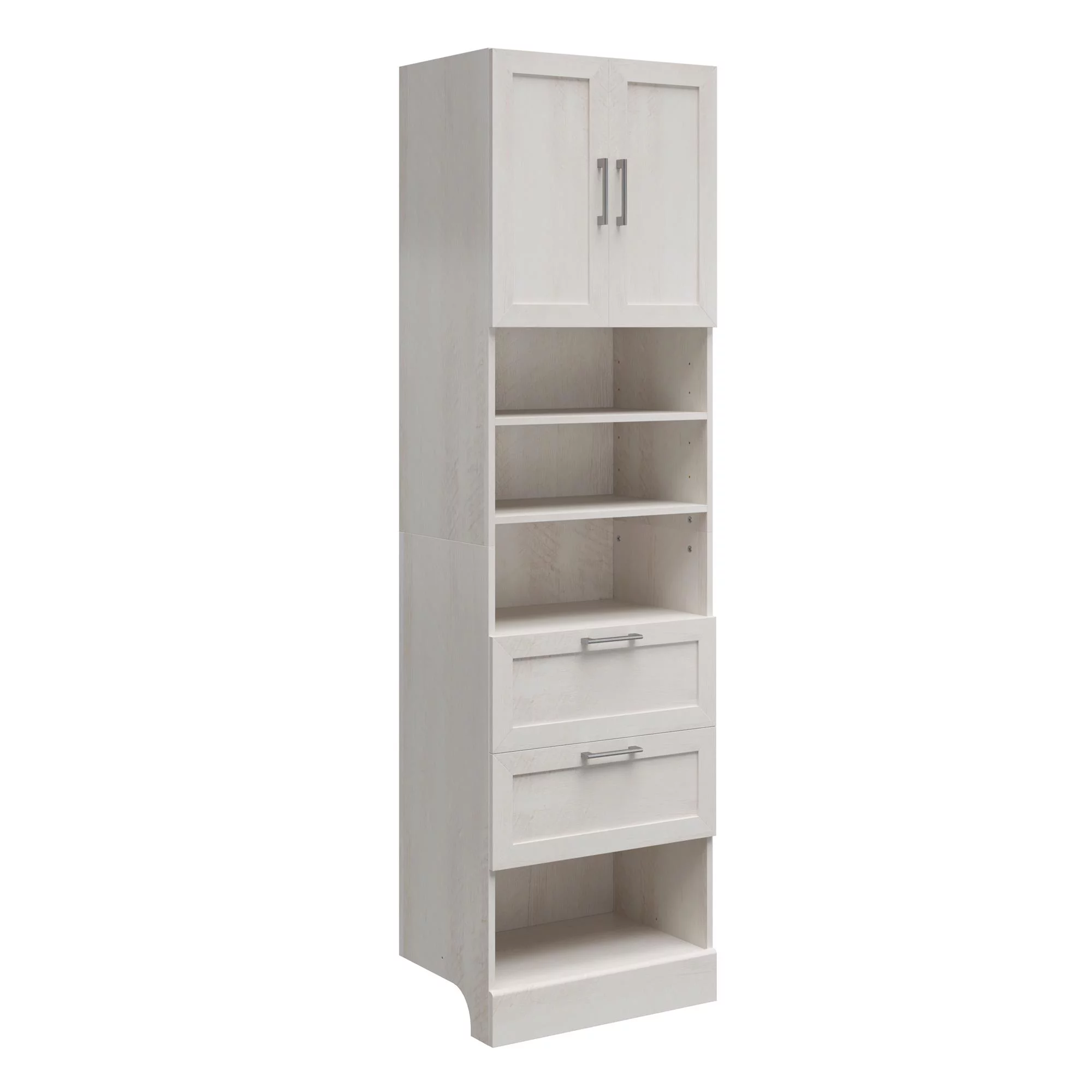 Systembuild Evolution Elba 2 Door 2 Drawer Modular Closet Unit, Ivory Oak
