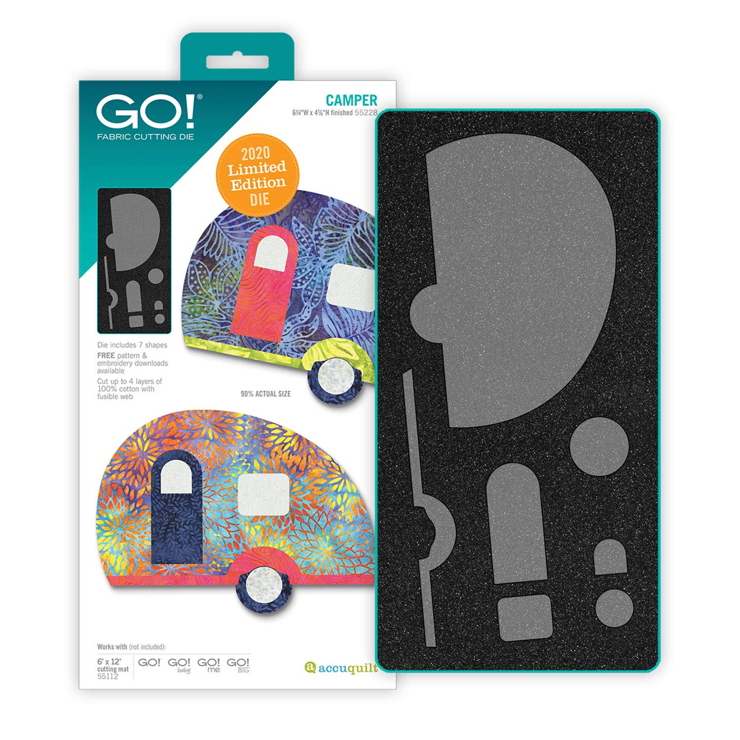 AccuQuilt Go! Camper Limited Edition Fabric Cutting Die