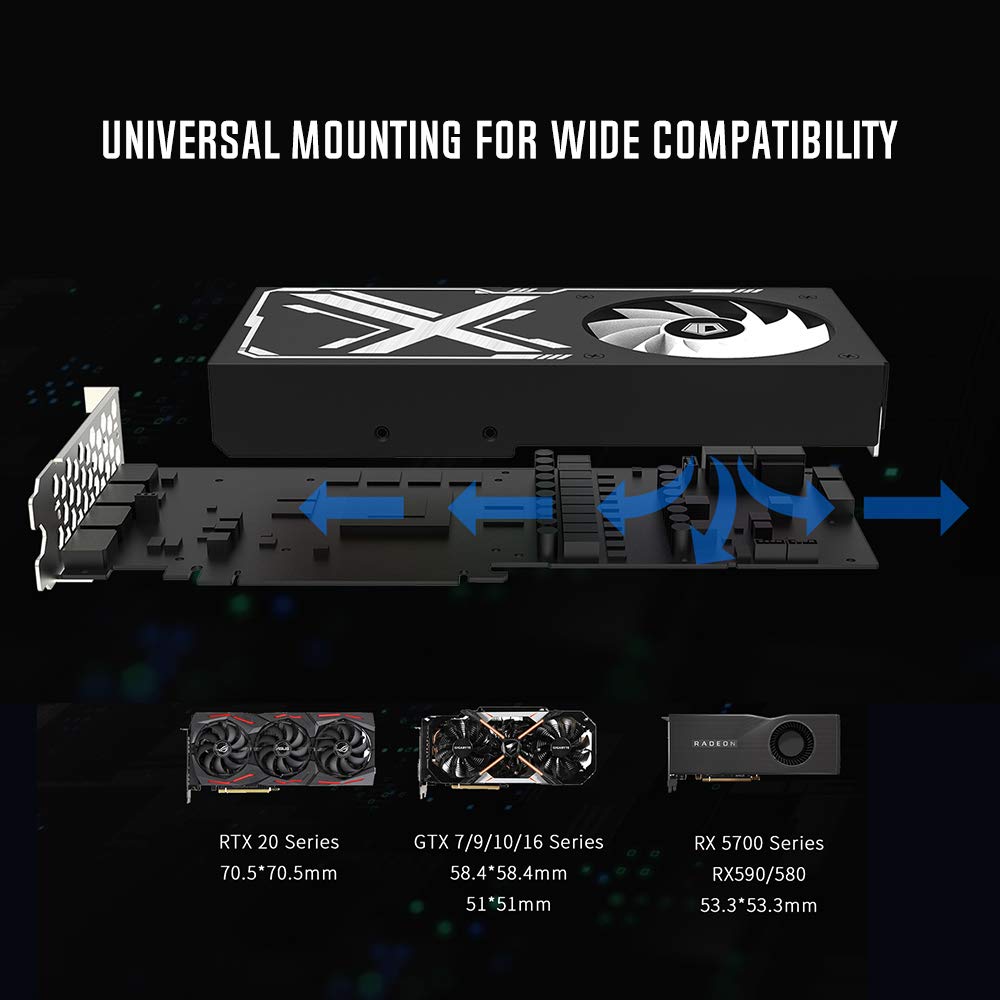 ID-COOLING ICEFLOW 240 VGA Graphic Card Cooler 240mm Water Cooler GPU VGA Cooler Compatible with RTX 20XX Series/GTX 10XX Series /900 Series/AMD RX