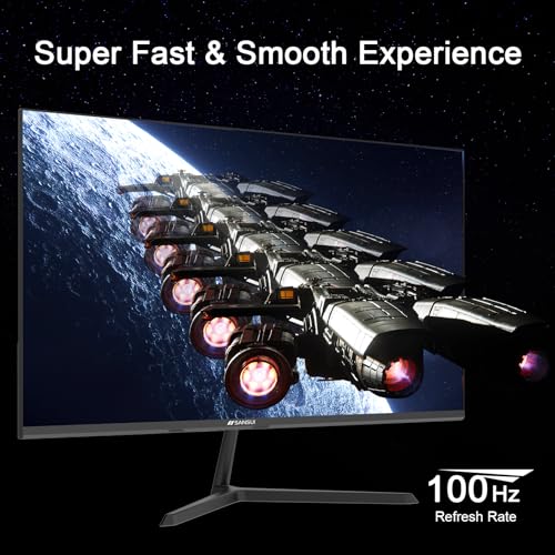 SANSUI 32 Inch Curved 240Hz Gaming Monitor High Refresh Rate, FHD 1080P Gaming PC Monitor HDMI DP1.4, Curved 1500R, 1Ms MPRT, HDR,Metal Stand