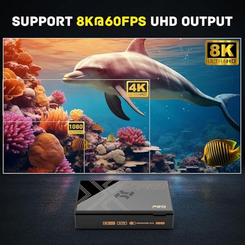 Kinhank Super Console X5 PRO Retro Gaming Console with 16000+Games, Android 12.0 OS, RockChip RK3588S, Emulator Console, 8K UHD Output,WI-FI 6,BT 5.0