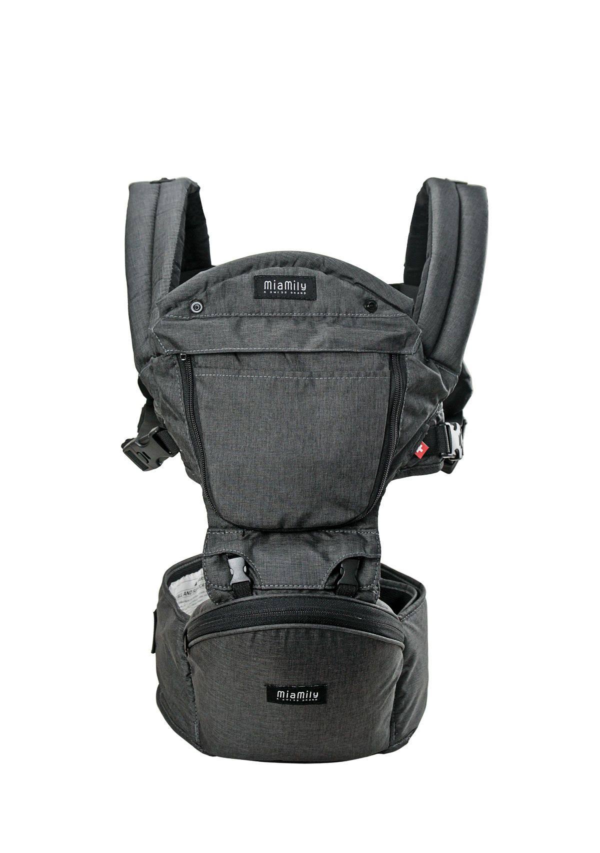 Miamily Hipster Plus 3D Baby Carrier Organic Cotton Grey