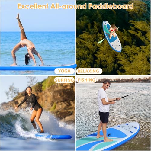 Inflatable Stand Up Paddle Board for Adult All Skill Levels- 10'