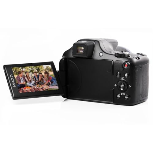 Minolta Pro Shot 20MP Digital Camera – 67x Optical Zoom, Full 1080p HD Video, Optical Image Stabilization, Wi-Fi, 3-inch Articulating LCD Screen