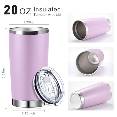 Sieral 36 Packs Stainless Steel Tumbler Bulk with Lid Vacuum Double Wall Insulated Travel Coffee Mug Powder Coated Tumbler Cup for Graduation Wedding