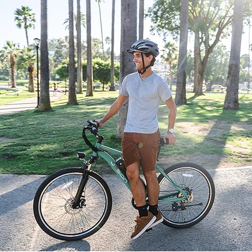 Jasion EB5 Electric Bike for Adults with Peak 500W Brushless Motor, 40Miles 20MPH Commuting Electric Mountain Bike with 360Wh Removable Battery