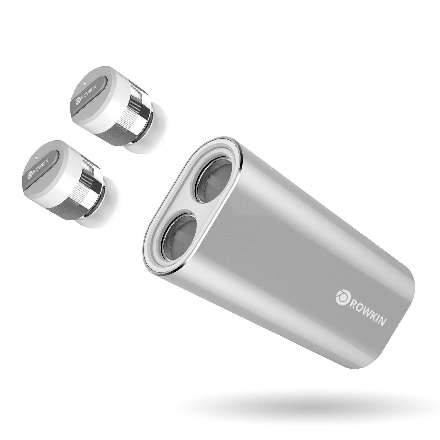 Rowkin Bit Charge Stereo: True Bluetooth Wireless Earbuds w/ Charging Case