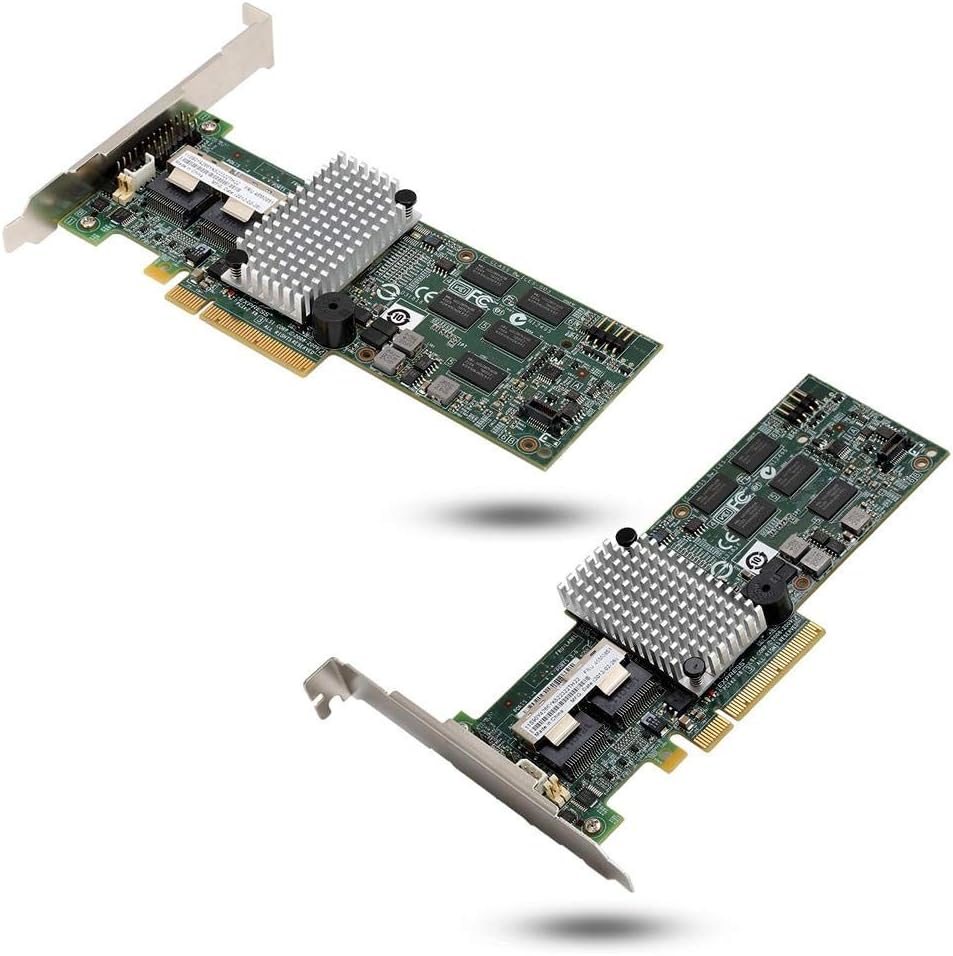 SATA/SAS Array Card PCI-E X8 6Gb/s Internal 6 Gbps SAS/SATA Ports Controller RAID Card for LSI 9260-8i /IBM M5015 46M0851 Pack of 2
