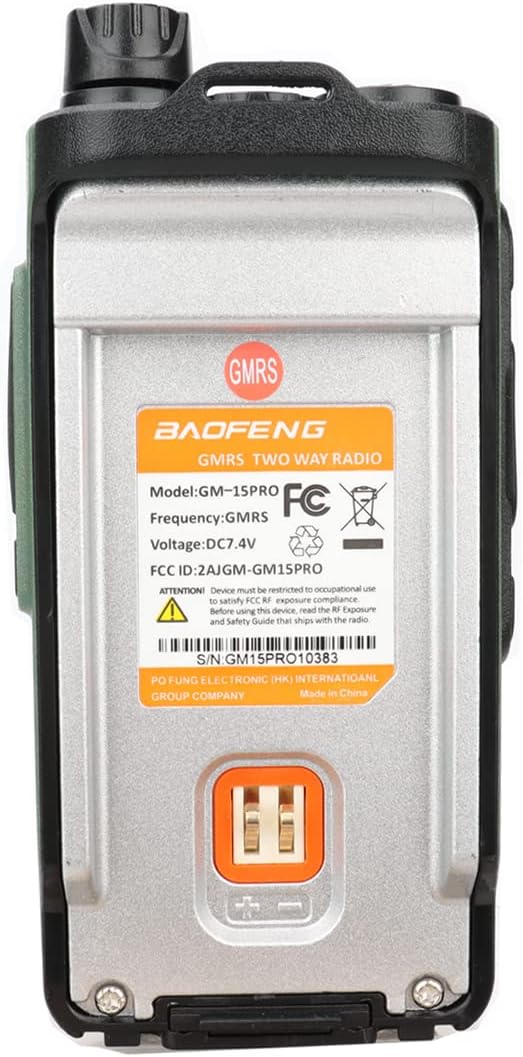 BAOFENG GM-15 PRO GMRS Radio Long Range Walkie Talkies Rechargeable,GMRS Repeater Capable,NOAA Scanning & Receiving Two Way Radio