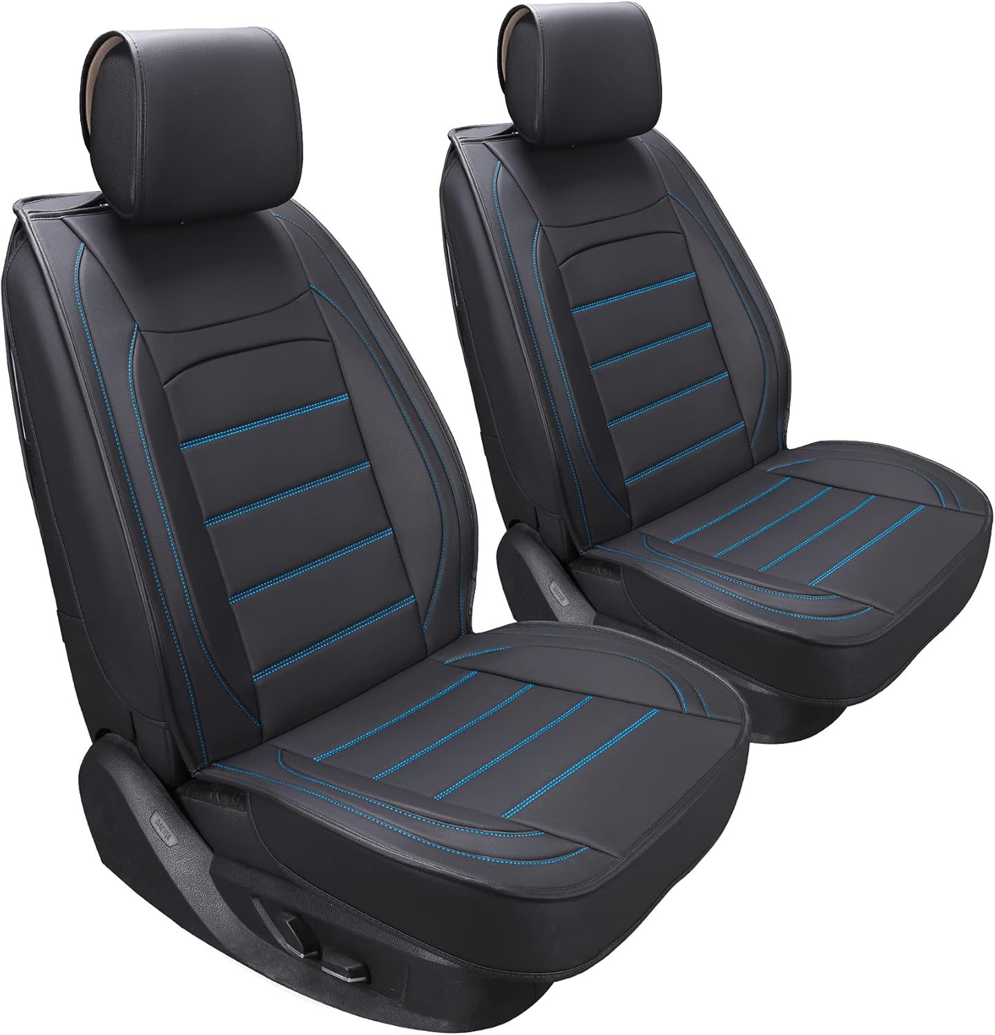 Universal Leather Car Seat Covers Front - Sanwom 2Pcs Waterproof Vehicle Seat Covers