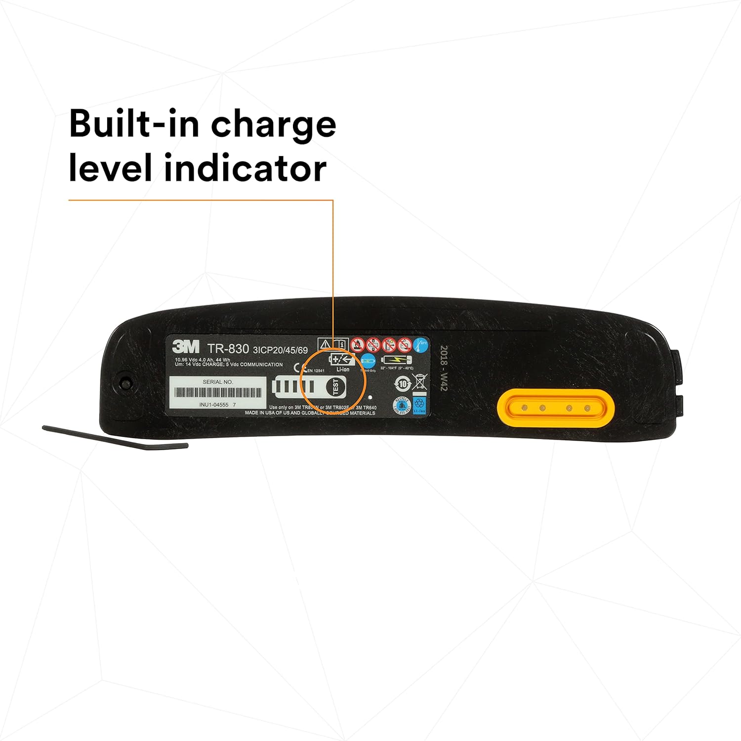3M Versaflo Battery TR-830/94243(AAD), Intrinsically Safe, for TR-800 PAPR