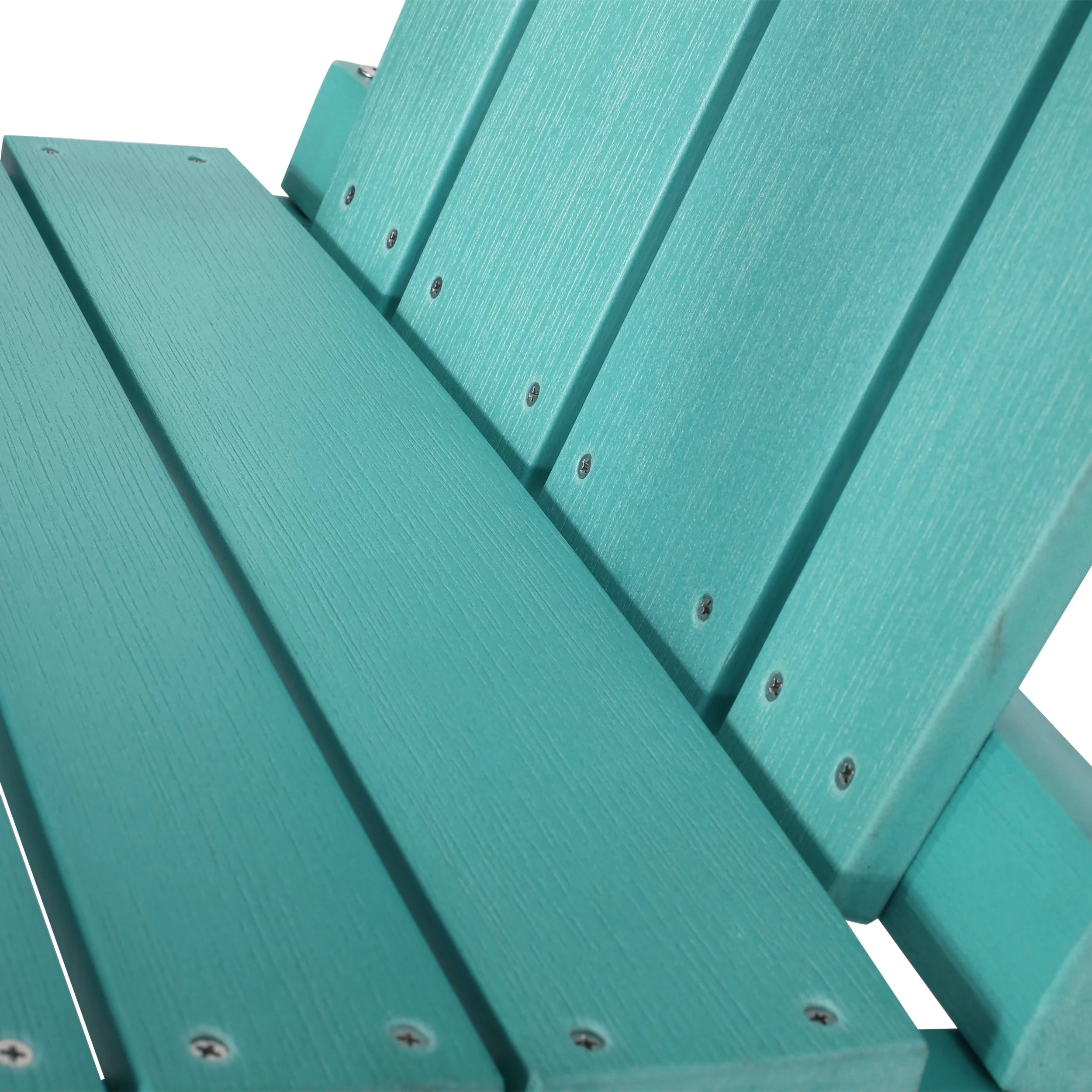 Giulietta Faux Wood Outdoor Adirondack Chair, Teal
