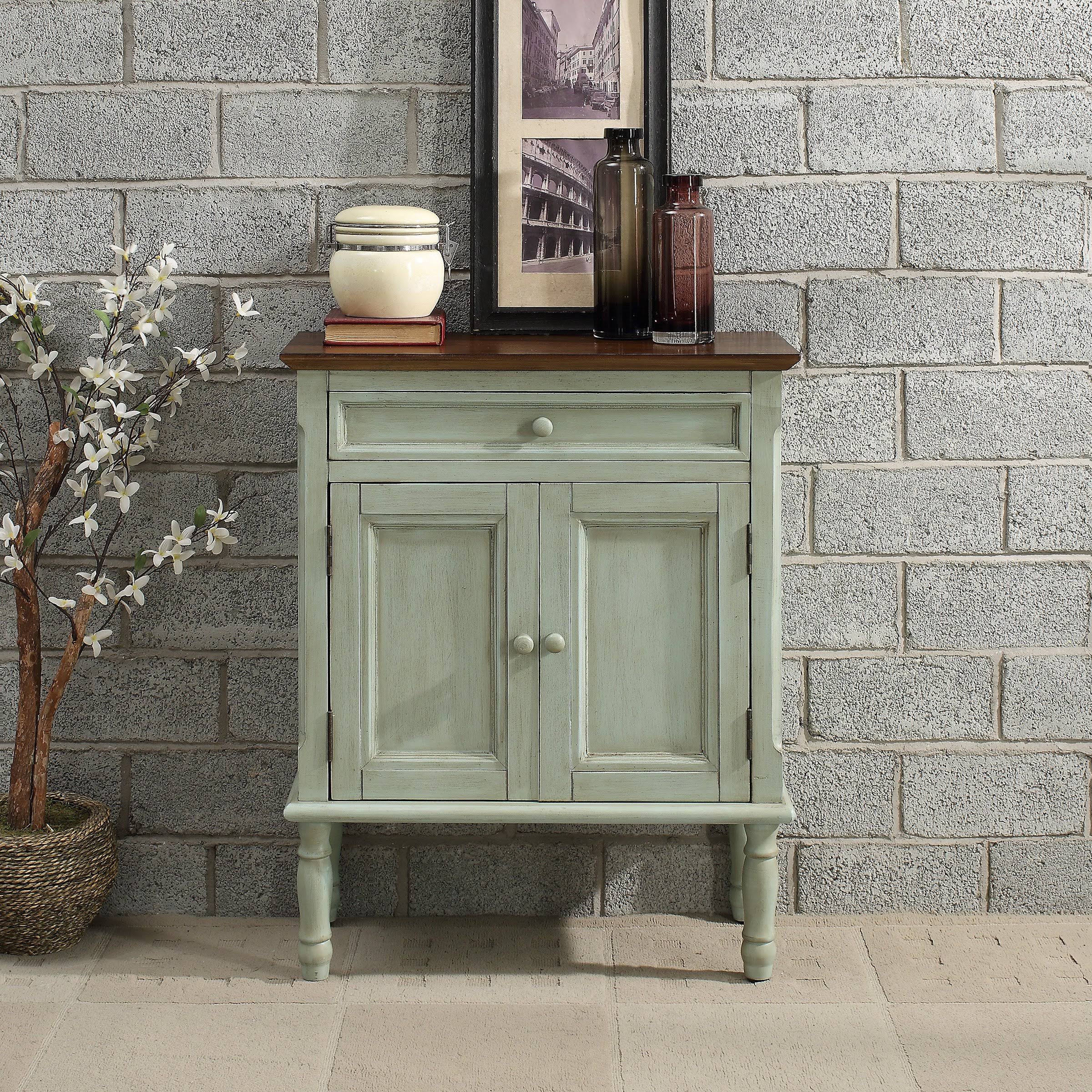Crestview Collection White Wood Accent Cabinet
