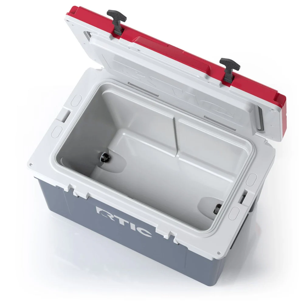 RTIC 52 QT Ultra-Light Hard-Sided Ice Chest Cooler, Dark Grey And Cool Grey, Fits 76 Cans