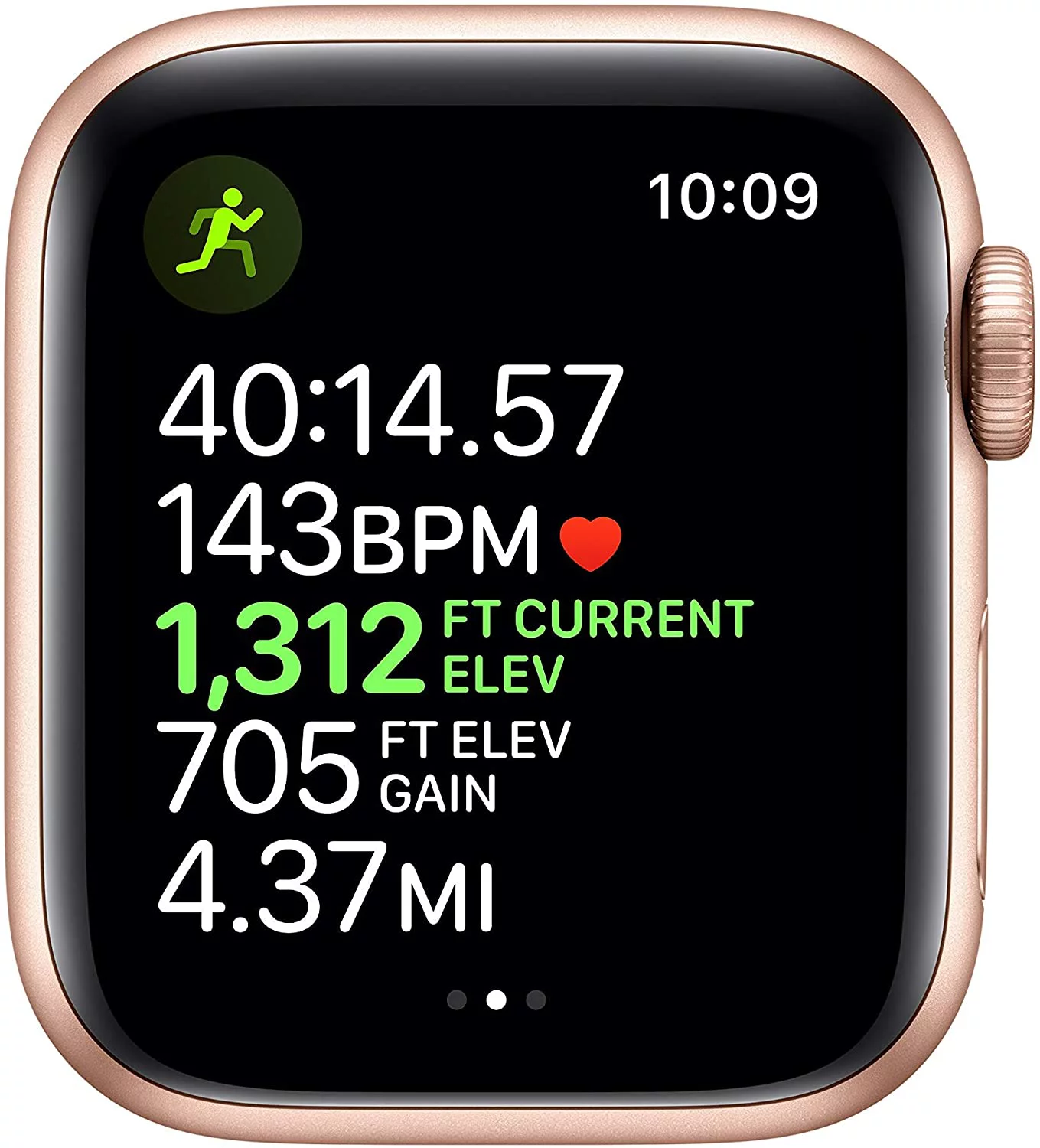 Restored Apple Watch Series 5 (GPS, 40MM) Gold Case + Pink Sand Sport Band -- (Refurbished)