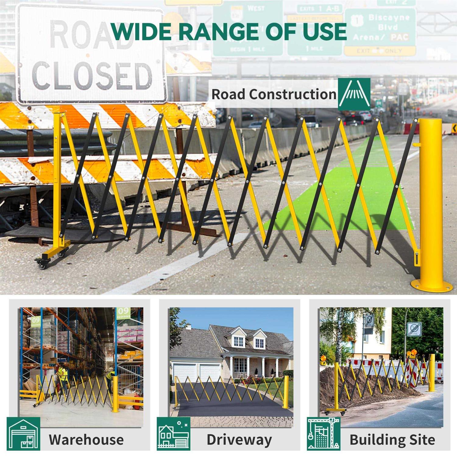 YITAHOME Metal Expandable Barricade Folding Security Gate - Shop Hardware Tools Online Store