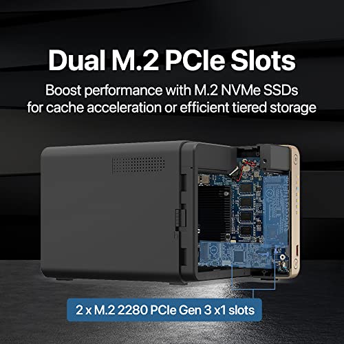 QNAP TS-464-8G-US 4 Bay High-Performance Desktop NAS with Intel Celeron Quad-core Processor
