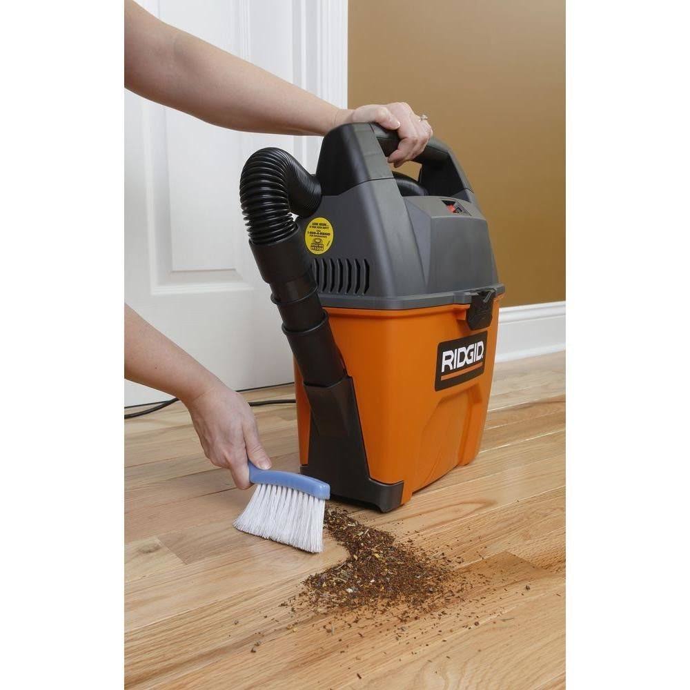 Ridgid 3 gal. 3.5-Peak HP Portable Pro Wet Dry VAC with Bonus LED Car Nozzle