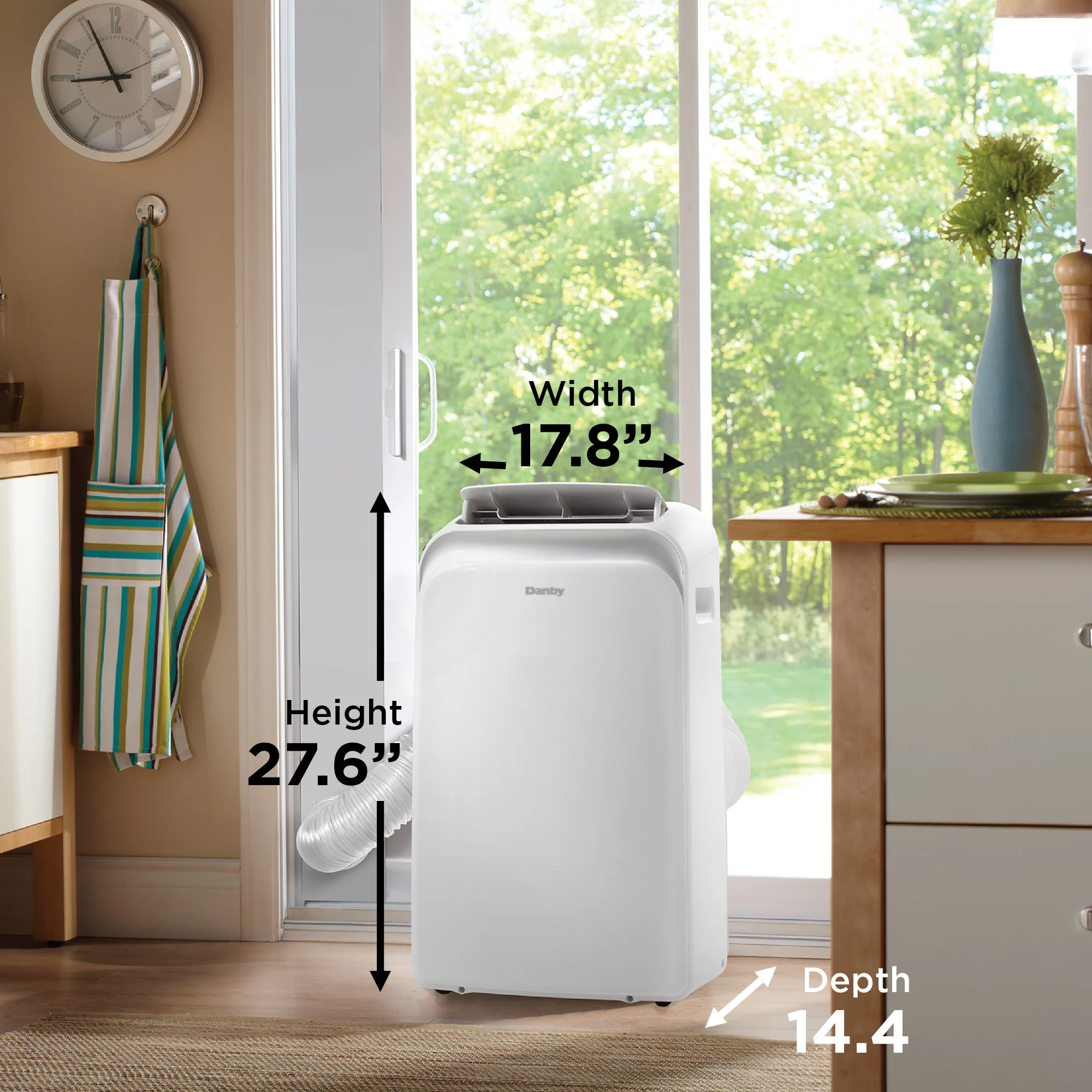 Danby DPA060B1WDB-RF 6000 BTU (10000 ASHRAE) Portable AC in White - RF