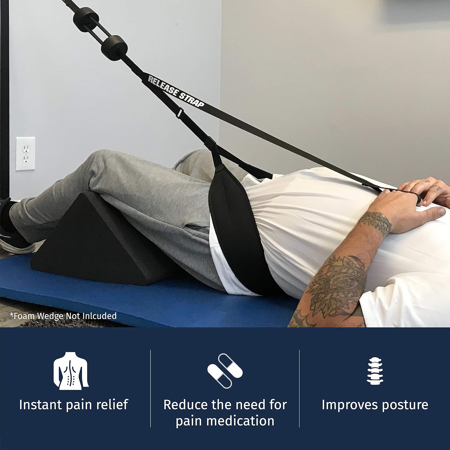 Fisher Traction Back Traction Device for Back Pain Relief, Posture Therapy Corrector
