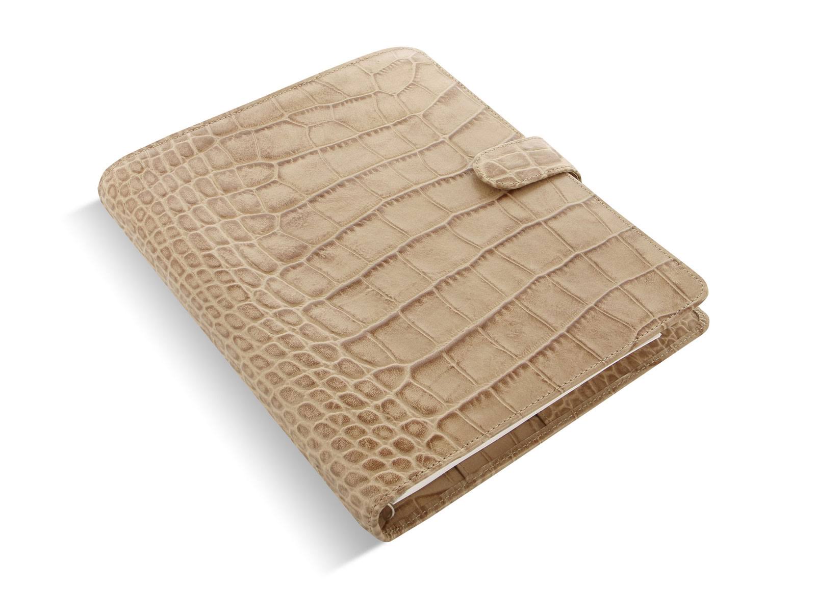 Filofax Classic Croc Fawn A5 Organizer