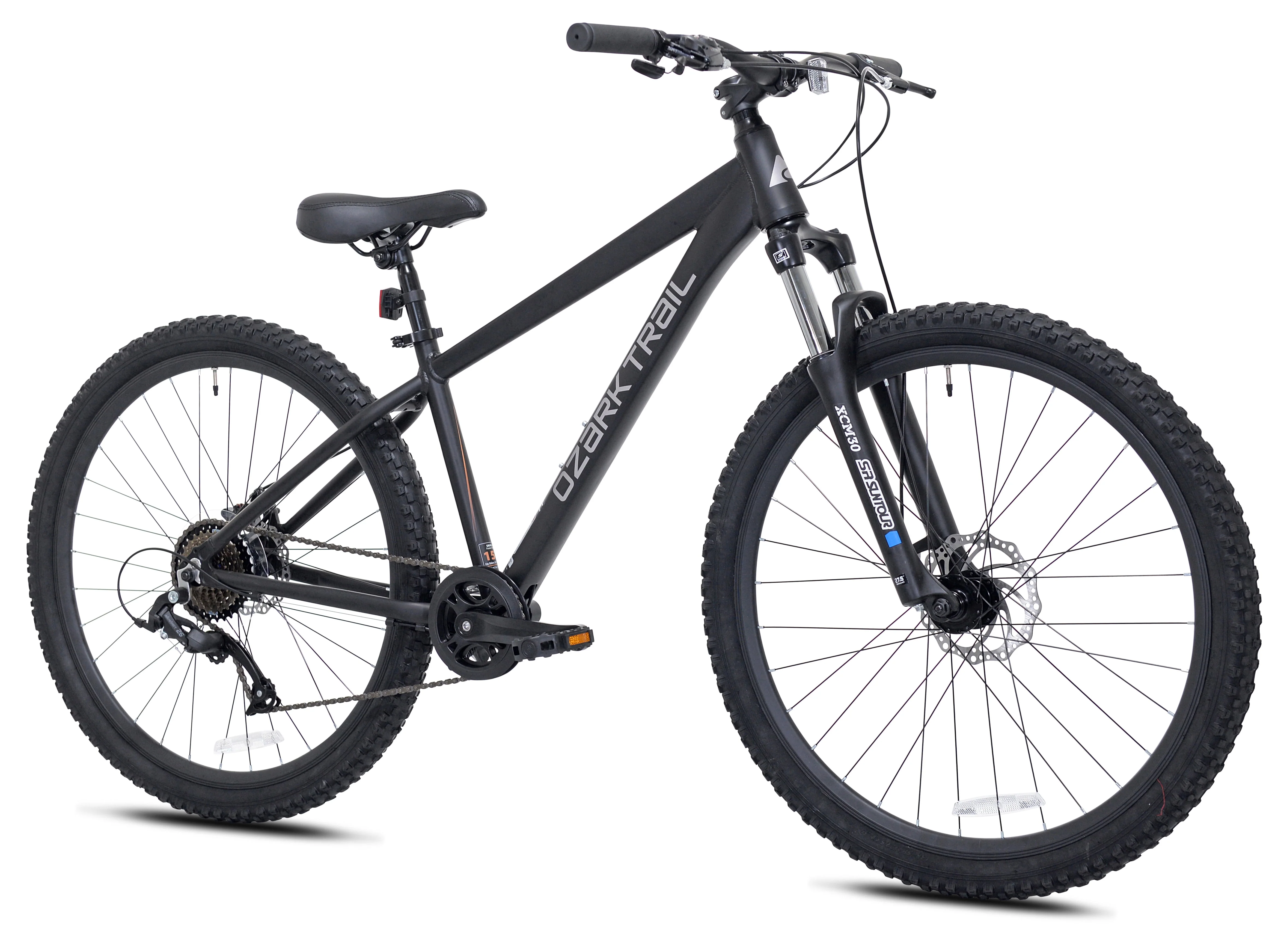 Ozark Trail 27.5 Vibe Mountain Bike, Medium Frame, Black, Adult, Unisex