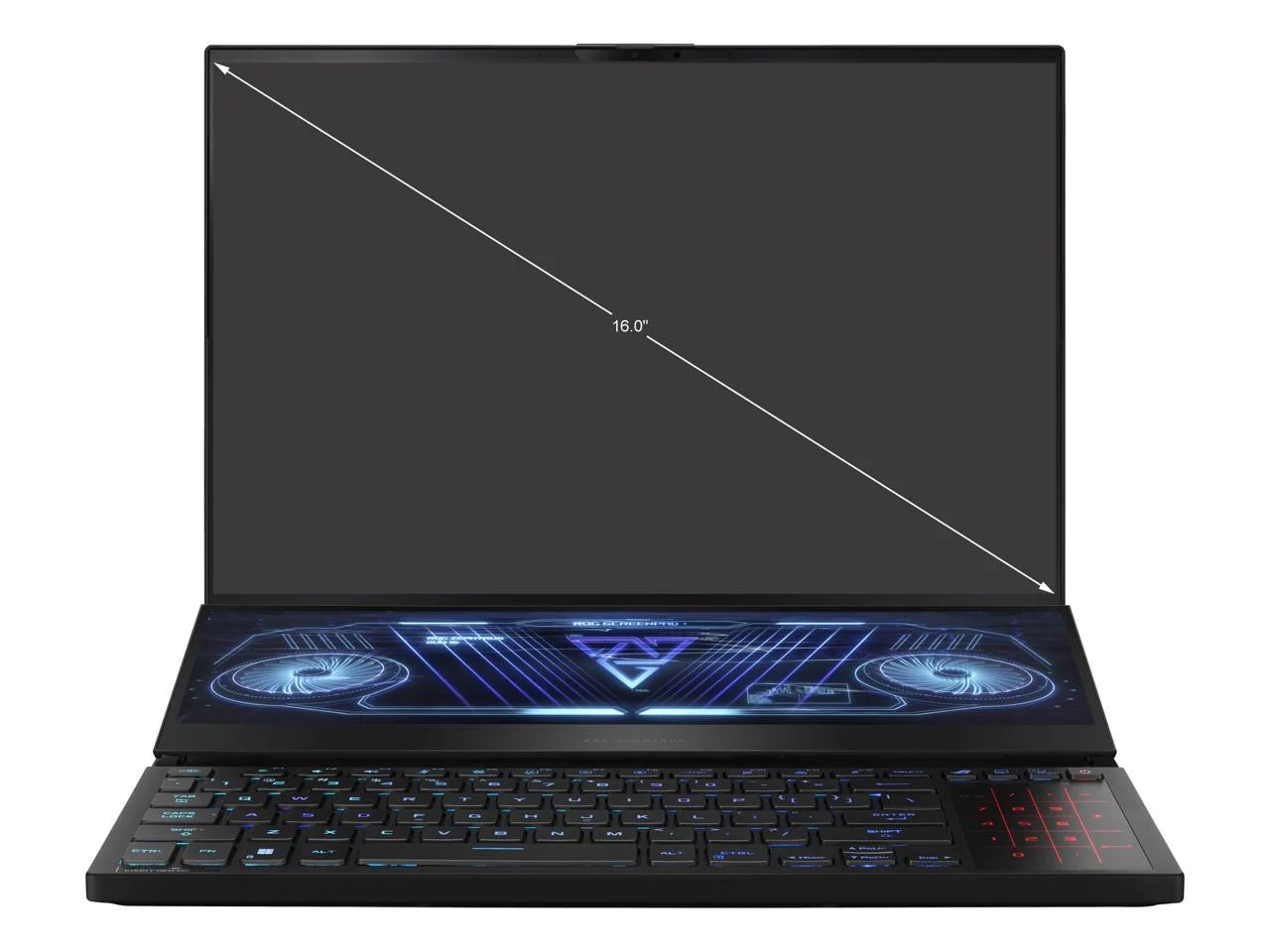 ASUS ROG Zephyrus Duo 16 (2022) Gaming Laptop, 16" 165Hz ROG Nebula HDR QHD 16:10 Display, NVIDIA GeForce RTX 3070 Ti, AMD Ryzen 9 6900HX, 32GB DDR5