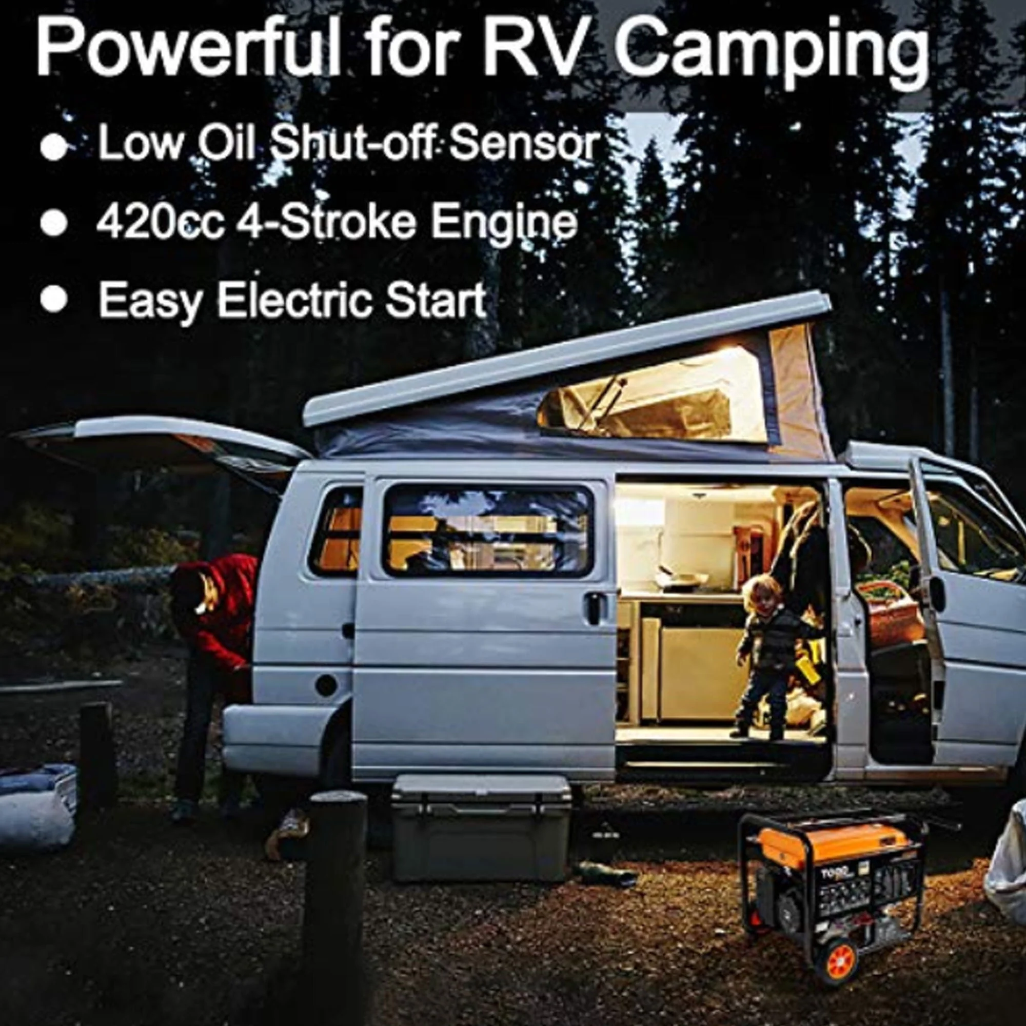 Togo Power Gasoline Powered Portable Generator 8000 Watt Electric Backup