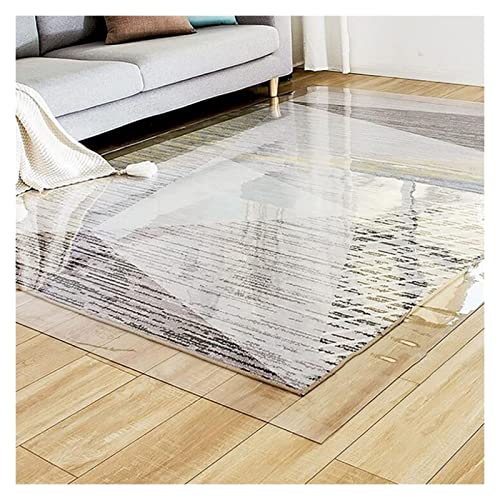 Clear Vinyl Plastic Floor Runner Protector Runner Rug Hardwood Cover Protector Clear Carpet, Wood Floor/Tile/Table Top Waterproof Rug Runner