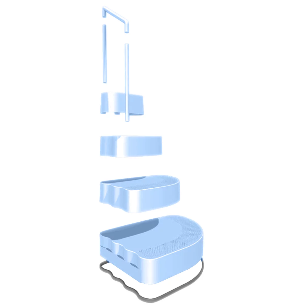 Aqua Select Resin Step in a Box Ultra Sturdy Steps, Blue