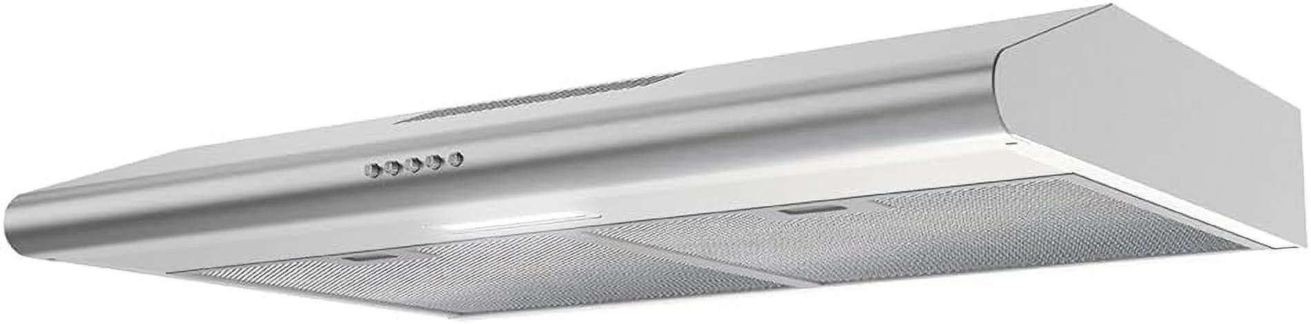 Streamline 30 in. Moncalieri Ductless Undermount Range Hood in Brushed Stainless Steel with Mesh Filters, Push Button Control, LED Light
