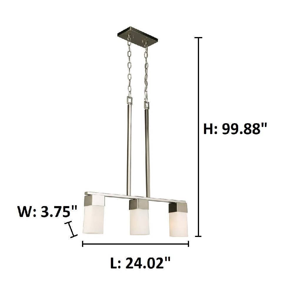 Mitzi H327603-PN Isabella 3 Light Semi Flush - Polished Nickel