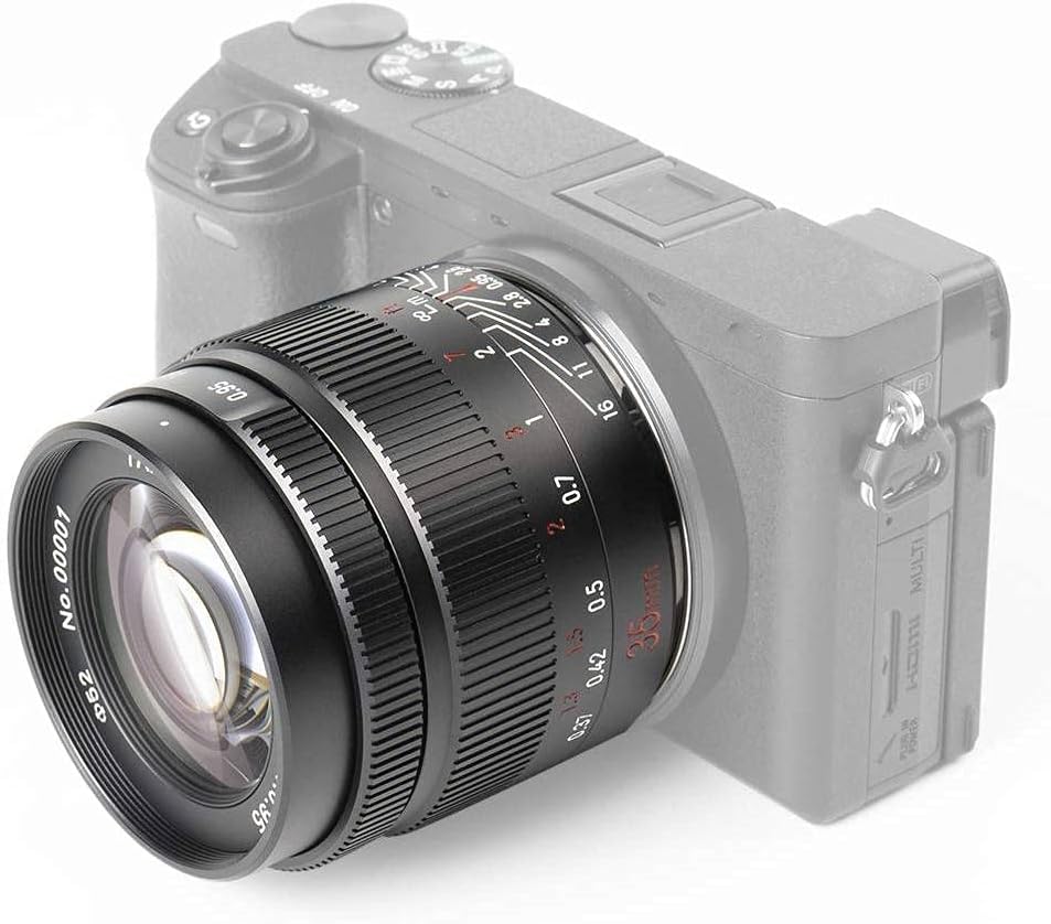 7artisans 35mm f0.95 Large Aperture APS-C Mirrorless Cameras Lens Compact for Fuji X-T1 X-T2 X-T3 X-T20 X-T30 X-E1 X-E2 X-E3