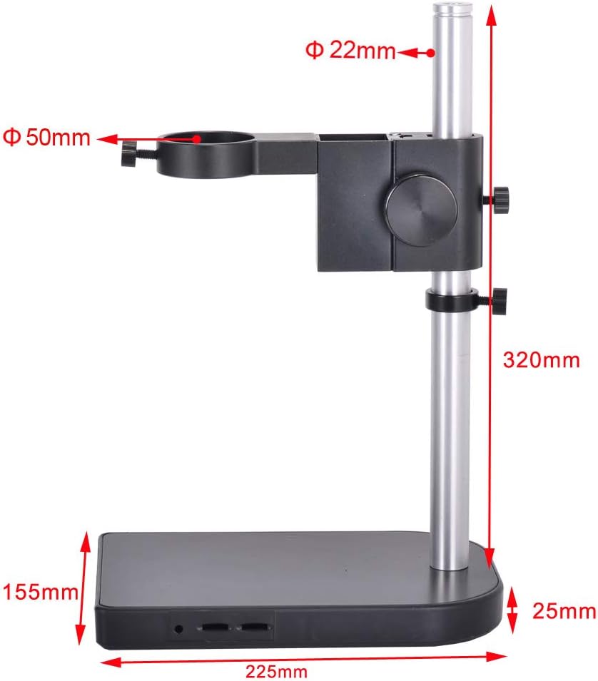 HAYEAR Full Set 14MP Industrial Digital Microscope Camera HDMI USB Outputs+180X C-Mount Lens+8 HD LCD Monitor+60 LED Illumination Light Lamp