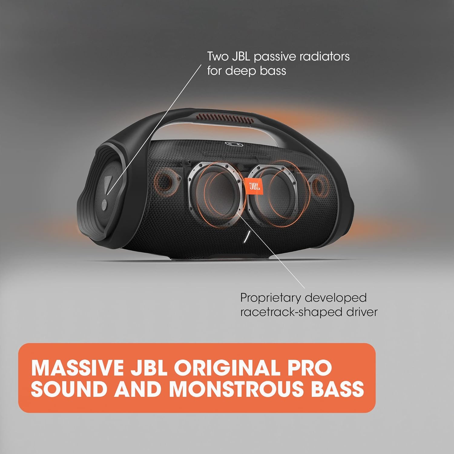 JBL Boombox 2 - Portable Bluetooth Speaker, Powerful Sound and Monstrous Bass, IPX7 Waterproof, 24 Hours of Playtime, Powerbank