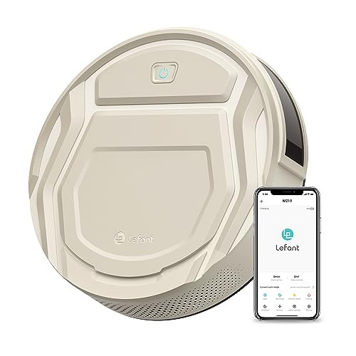 Lefant M3 Robot Vacuum, Robot Vacuum and Mop, 12000Pa Suction, Anti-Tangle Brushes, Dual Spinning Mop, Auto Mop Washing, Drying, Self-Emptying
