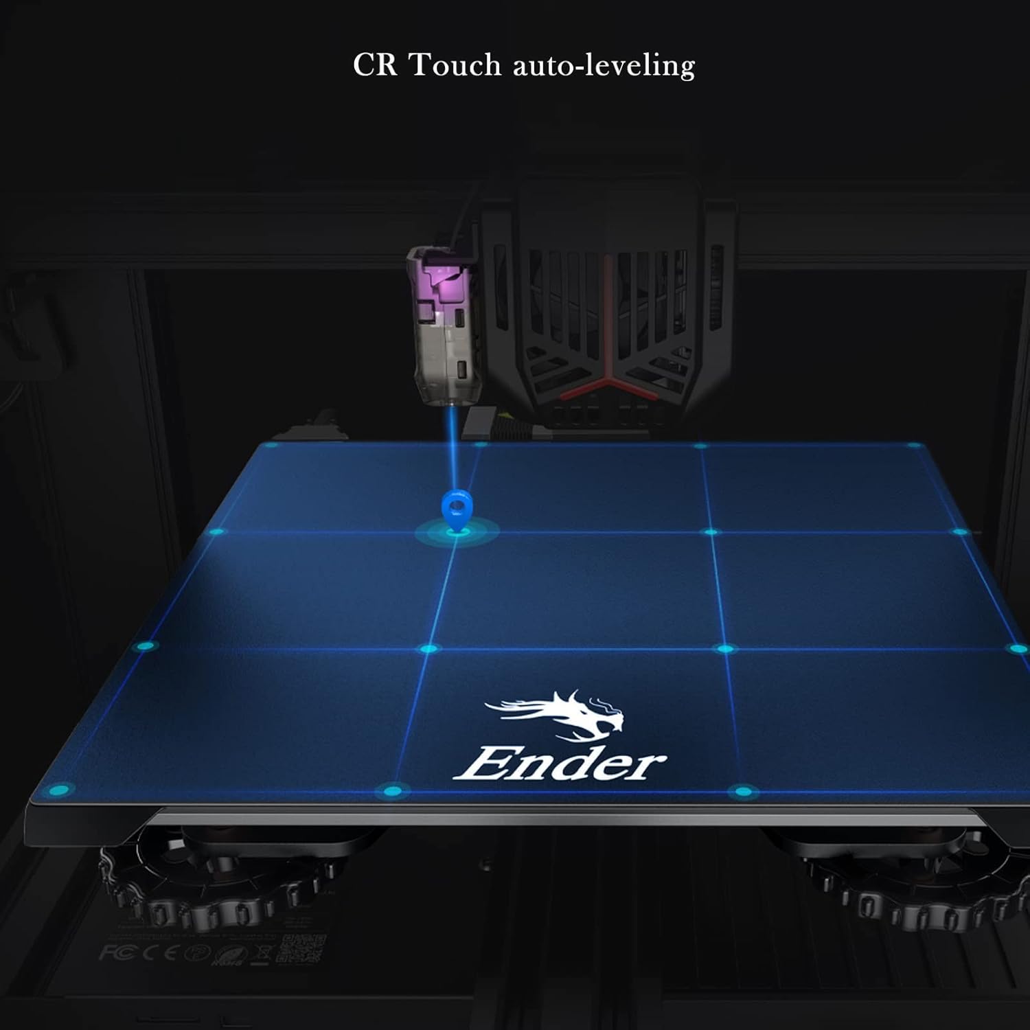 3D Printer Ender 3 v2 Neo Creality Offically New Upgrade Version with Auto-Leveling CR-Touch Silent Motherboard Stainless Platform Full-Metal