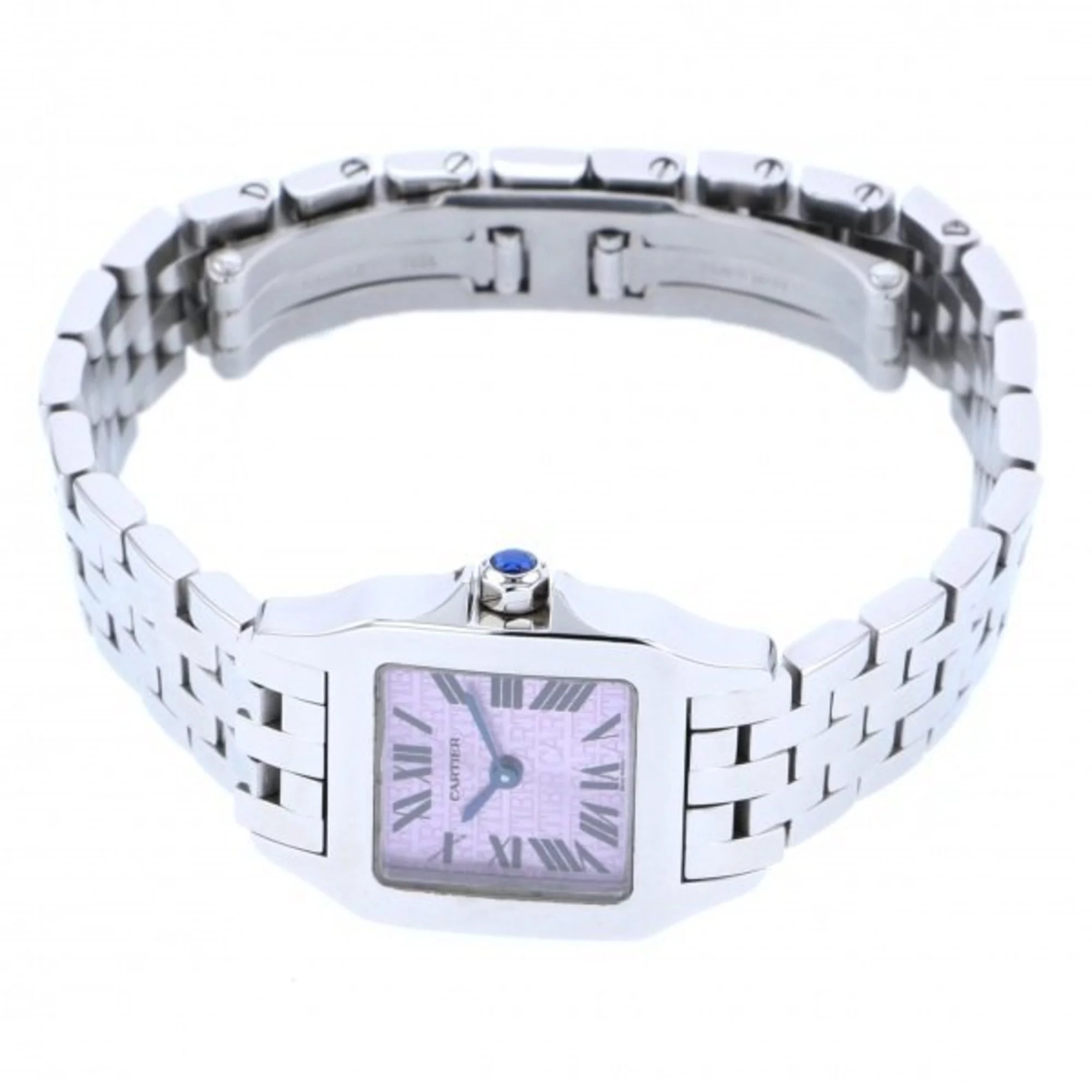 Pre-Owned Cartier Santos de Moiselle 2008 Christmas Limited Purple Dial Watch Women's (Good)