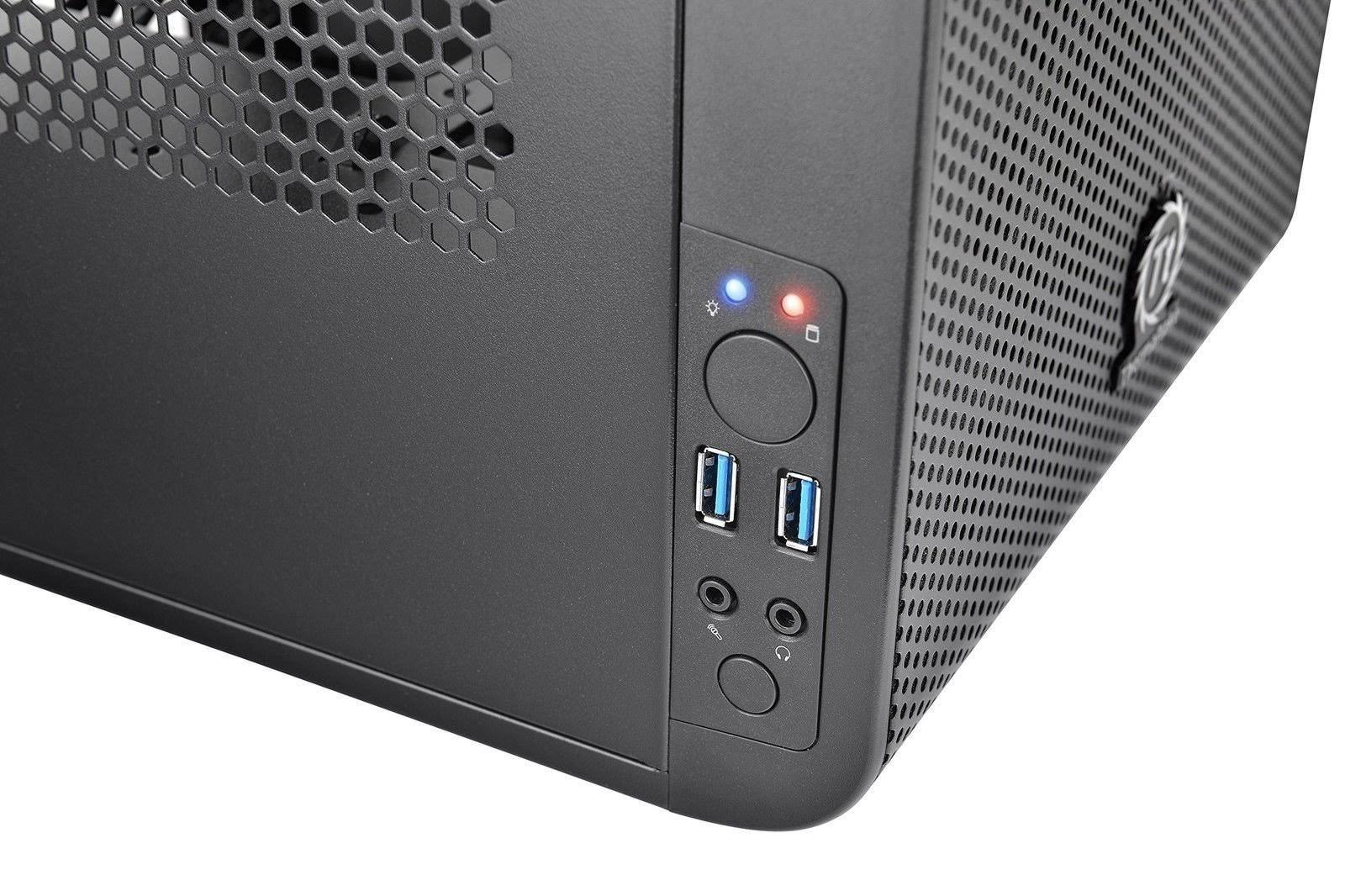 Thermaltake Core V1 mini-ITX Mini-Tower Computer Case, Black