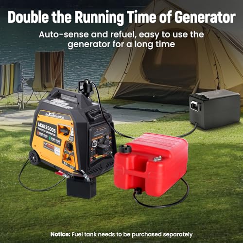 maXpeedingrods 3500 Watt Dual Fuel Inverter Generator with Gasoline Electric Fuel Pump
