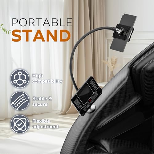 Massage Chair with Zero Gravity, Full Body Massage Chair Recliner with Airbags, Heating, Bluetooth Speaker, Foot Roller, Touch Screen, Gold