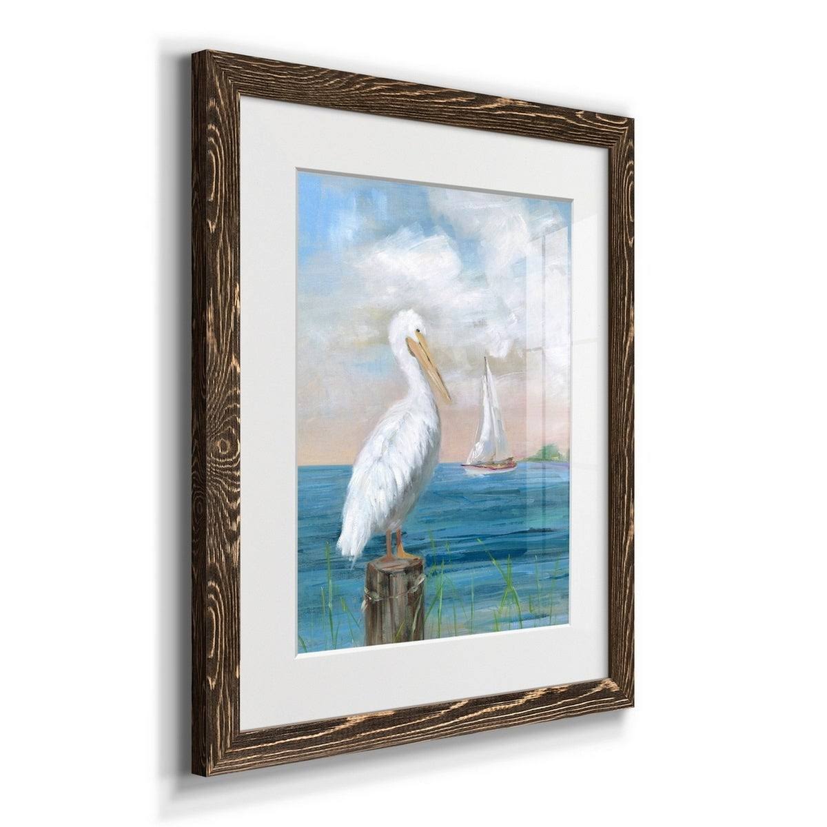 Pelican View I-Premium Framed Print - Ready to Hang - 17X20 - White