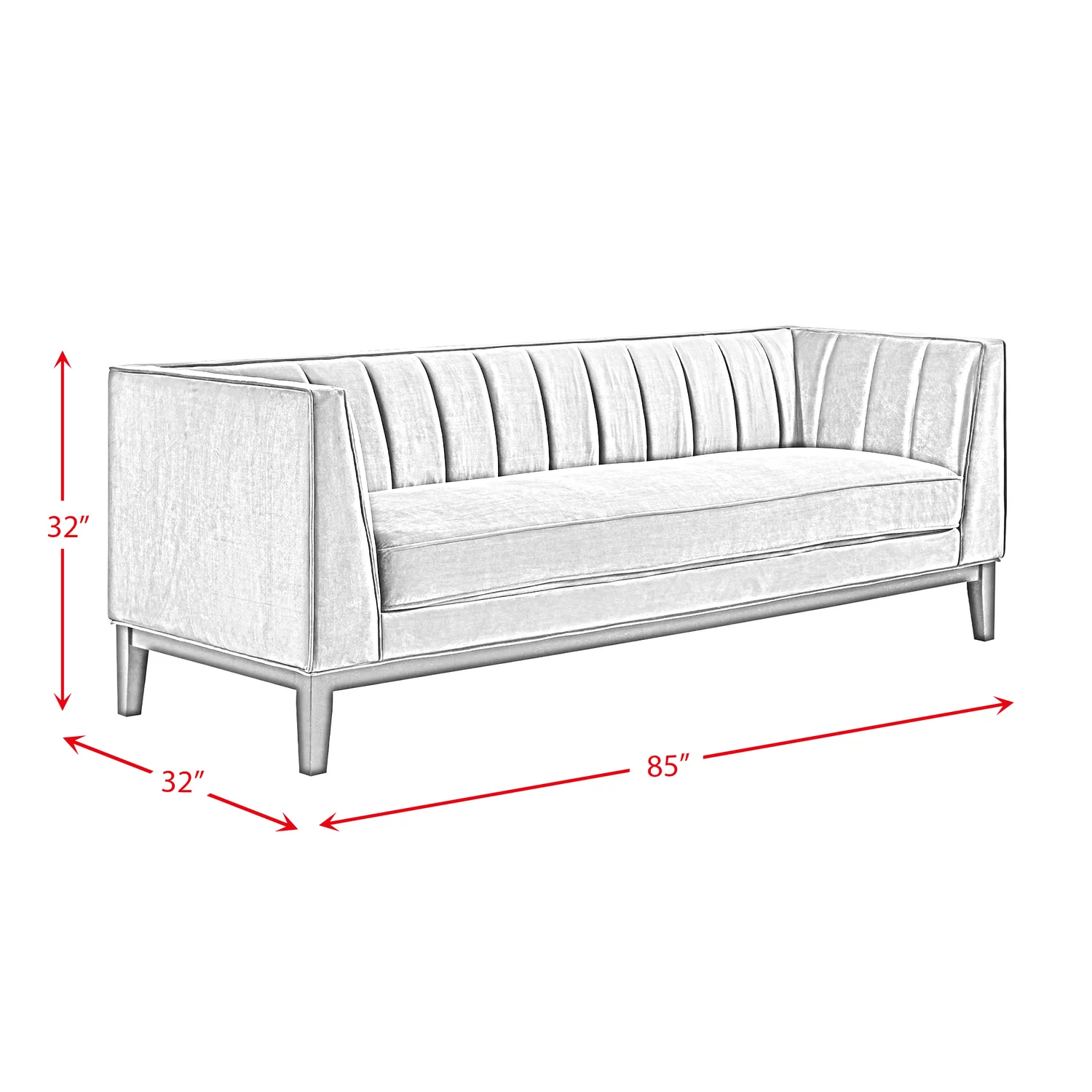 Picket House Furnishings Calabasas Sofa in Rose